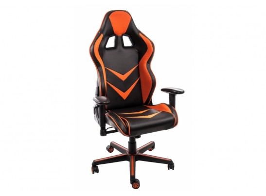 Компьютерное кресло Racer черное / оранжевое в Набережных Челнах