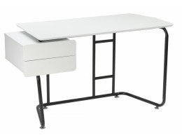 Компьютерный стол Desk 131х58х76 white / black