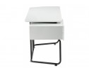 Компьютерный стол Desk 131х58х76 white / black в Набережных Челнах