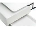 Компьютерный стол Desk 131х58х76 white / black в Набережных Челнах