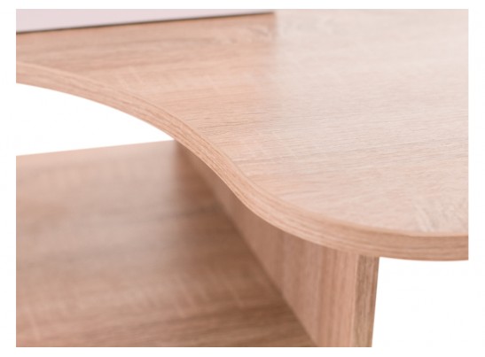 Компьютерный стол КСТ-16 120х60х160 левый дуб сонома / белый в Набережных Челнах