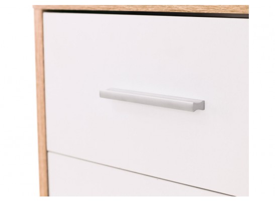 Компьютерный стол КСТ-16 120х60х160 левый дуб сонома / белый в Набережных Челнах