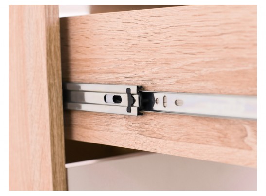 Компьютерный стол КСТ-16 120х60х160 левый дуб сонома / белый в Набережных Челнах