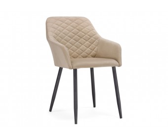 Кресло Стив бежевое / черное