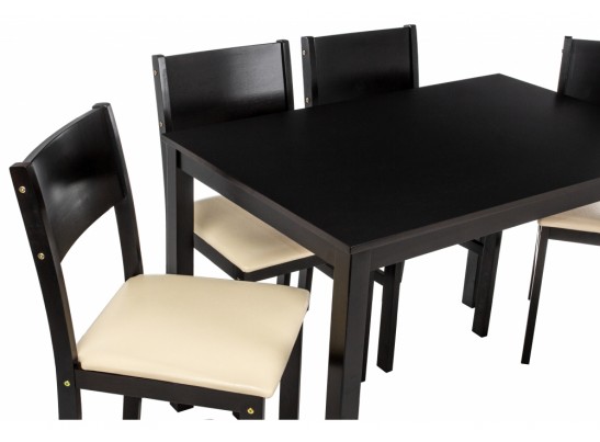 Обеденная группа Kabur (стол и 4 стула) cappuccino / cream в Набережных Челнах