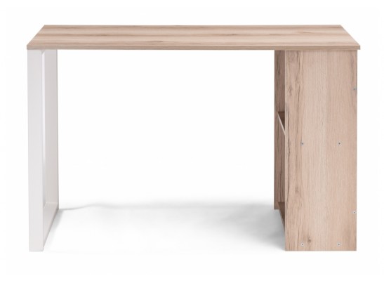 Письменный стол Битти Лофт 116х60х75 дуб делано светлый / белый матовый в Набережных Челнах