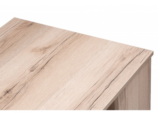 Письменный стол Битти Лофт 116х60х75 дуб делано светлый / белый матовый в Набережных Челнах