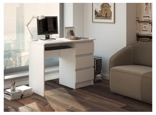 Письменный стол Косео белый в Набережных Челнах