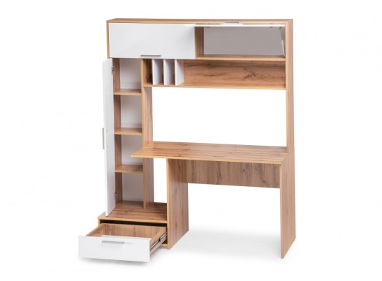 Письменный стол Лайт 03.243 дуб золотой (craft) / белый премиум в Набережных Челнах