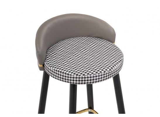 Полубарный стул Kardial gray / black в Набережных Челнах