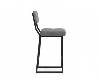 Полубарный стул Ларс selfie grey / черный