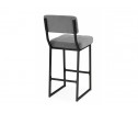 Полубарный стул Ларс selfie grey / черный в Набережных Челнах