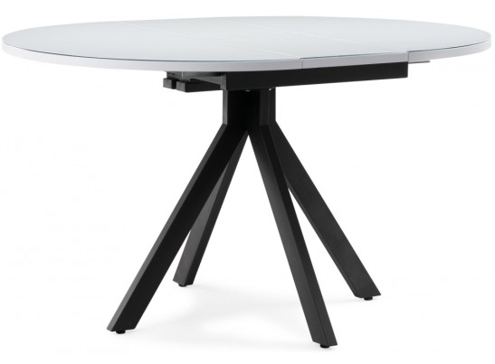 Стеклянный стол Бетина белый / черный каркас в Набережных Челнах