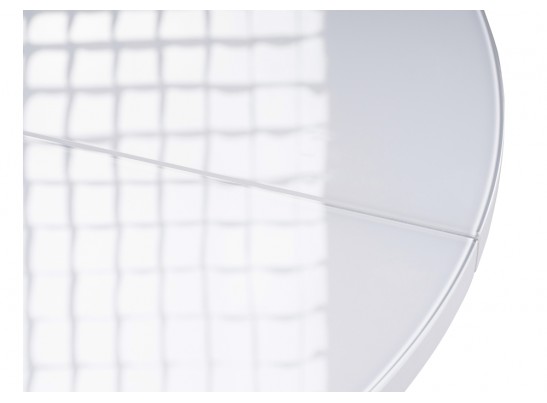 Стеклянный стол Бетина белый / черный каркас в Набережных Челнах