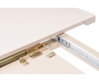 Стеклянный стол Веллор 100(135)х100х78 капучино