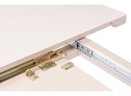 Стеклянный стол Веллор 100(135)х100х78 капучино в Набережных Челнах
