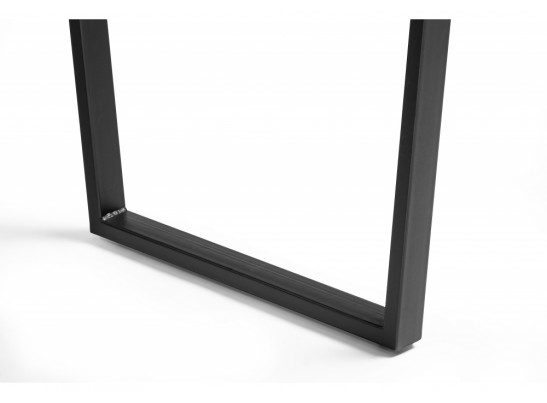 Деревянный стол Лота Лофт 140х80 черный матовый / бетон светлый в Набережных Челнах