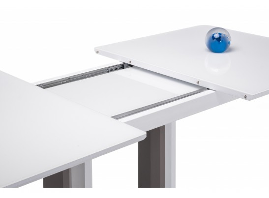 Стол на тумбе Санса 140 белый / шагрень белая в Набережных Челнах