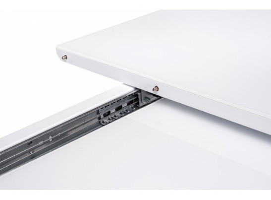 Стол на тумбе Санса 140 белый / шагрень белая в Набережных Челнах