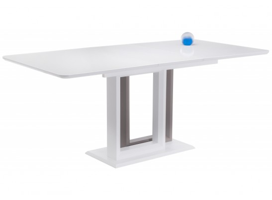 Стол на тумбе Санса 140 белый / шагрень белая в Набережных Челнах