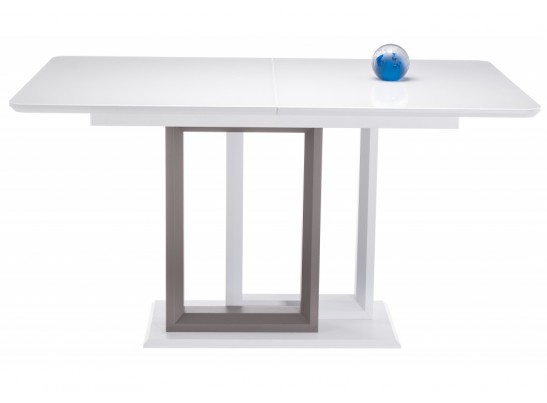 Стол на тумбе Санса 140 белый / шагрень белая в Набережных Челнах