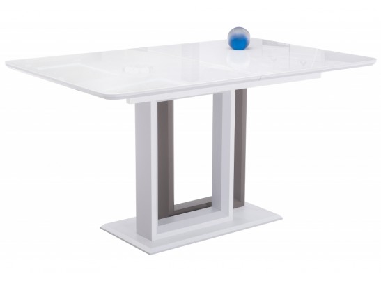 Стол на тумбе Санса 140 белый / шагрень белая в Набережных Челнах