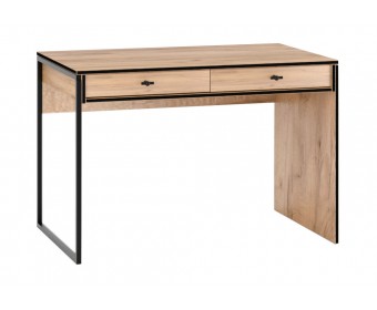 Стол письменный Брут 6 крафт золотой / черный