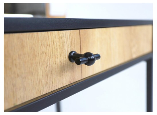 Стол письменный Брут 6 крафт золотой / черный в Набережных Челнах