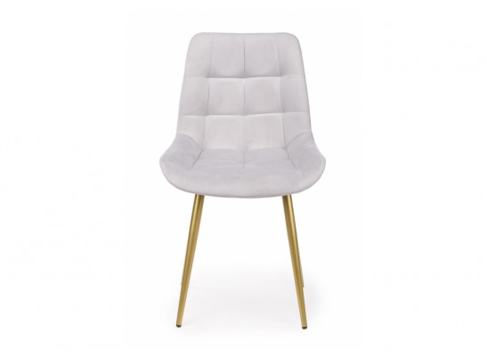 Стул на металлокаркасе Челси 360 К светло-серый (zd 960) / золотой в Набережных Челнах