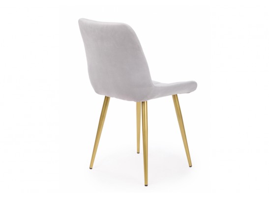 Стул на металлокаркасе Челси 360 К светло-серый (zd 960) / золотой в Набережных Челнах