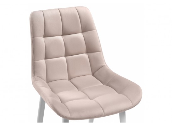 Стул на металлокаркасе Челси К велюр латте / белый в Набережных Челнах