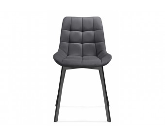 Стул на металлокаркасе Челси темно-серый 996 / черный