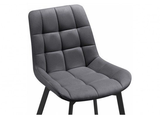 Стул на металлокаркасе Челси темно-серый 996 / черный в Набережных Челнах