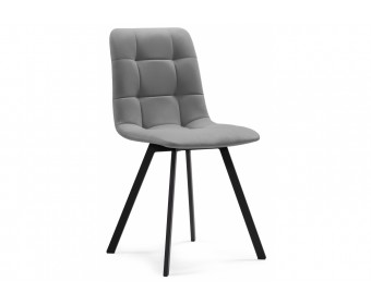 Стул на металлокаркасе Чилли светло-серый / черный