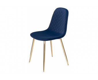 Стул на металлокаркасе Dabl dark blue