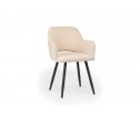 Стул на металлокаркасе Эолин 360 бежевый (glory 03) / черный в Набережных Челнах
