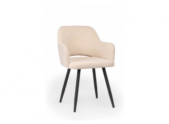 Стул на металлокаркасе Эолин 360 бежевый (glory 03) / черный в Набережных Челнах