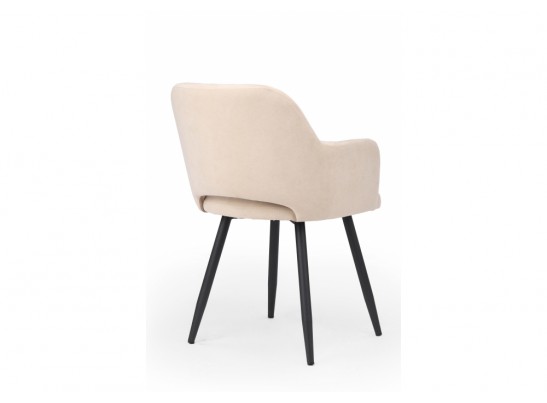 Стул на металлокаркасе Эолин 360 бежевый (glory 03) / черный в Набережных Челнах