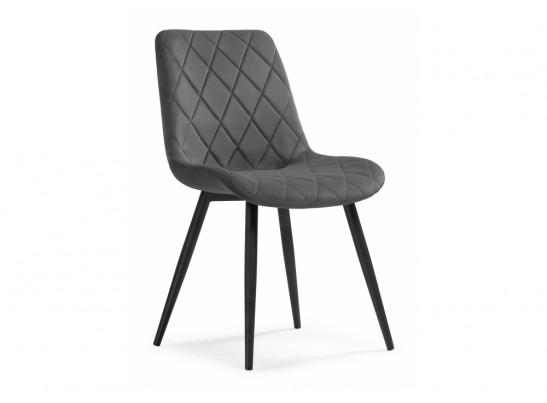 Стул на металлокаркасе Fox dark gray / black в Набережных Челнах