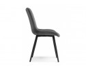 Стул на металлокаркасе Fox dark gray / black в Набережных Челнах
