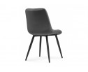 Стул на металлокаркасе Fox dark gray / black в Набережных Челнах