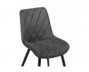 Стул на металлокаркасе Fox dark gray / black в Набережных Челнах