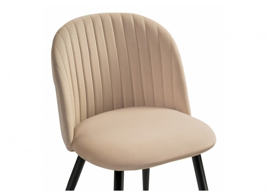 Стул на металлокаркасе Gabi 1 dark beige / black в Набережных Челнах