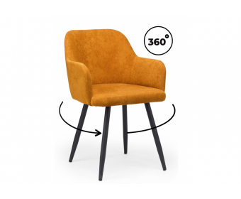 Стул на металлокаркасе Инфини 360 терракота (ocean 015) / черный