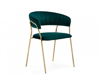 Стул на металлокаркасе Kamelia 1 green / gold