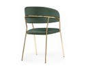 Стул на металлокаркасе Kamelia dark green / gold в Набережных Челнах