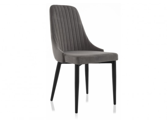 Стул на металлокаркасе Kora dark gray / black в Набережных Челнах