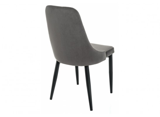 Стул на металлокаркасе Kora dark gray / black в Набережных Челнах