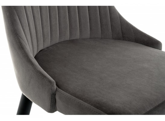 Стул на металлокаркасе Kora dark gray / black в Набережных Челнах