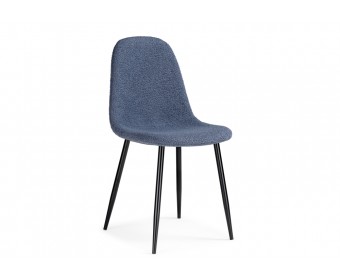 Стул на металлокаркасе Lilu dark blue / black
